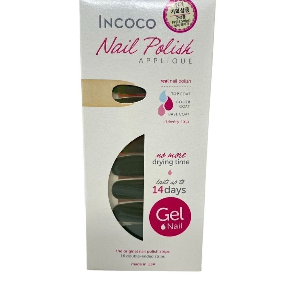 Incoco Nail Polish Strips Nail Art Wrap Forest Green